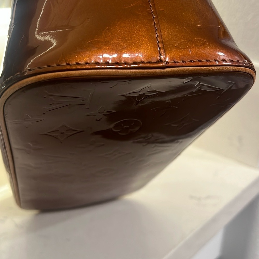 Louis Vuitton Brown Patent Leather Tote - Picture 4 of 17